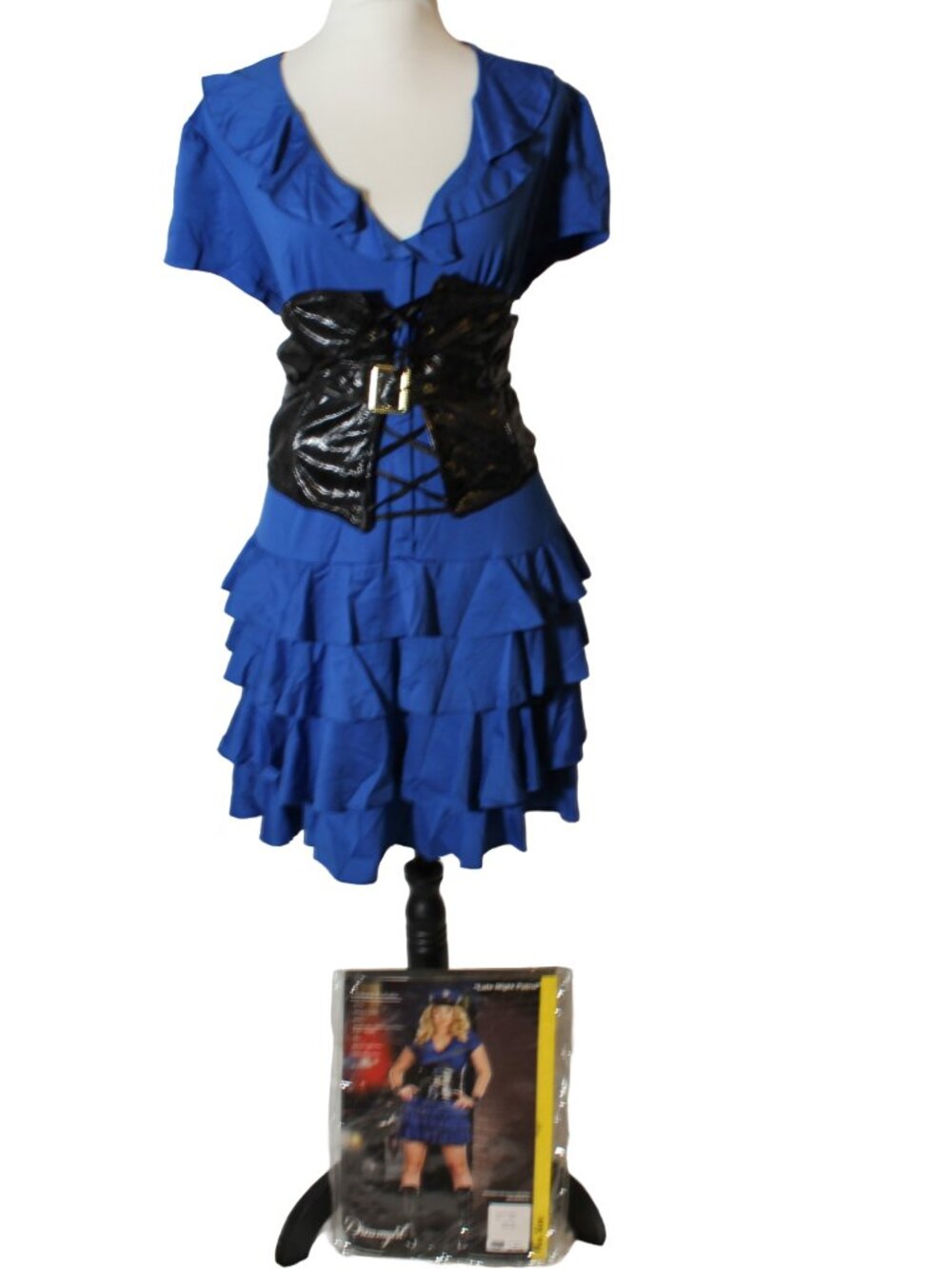 Vintage Y2K Cop Costume Dress Belt Set 2X 3X AS IS